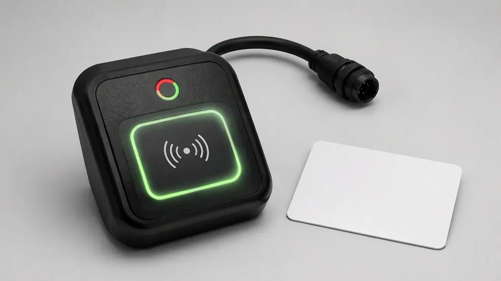 Card reader unit and proximity card